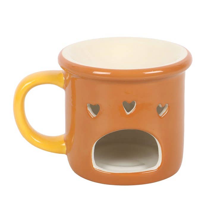 1 Wax Melt + Aquecedor de cera de cerâmica em forma de Caneca Outono Pumpkin Spice