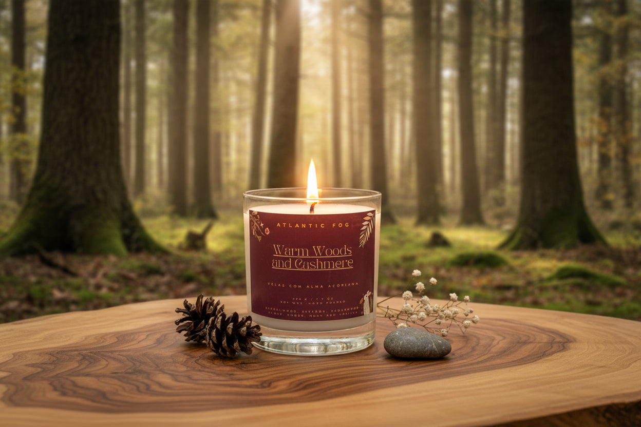 Warm Woods & Cashmere - Vela 220 gr / 7,7 Oz