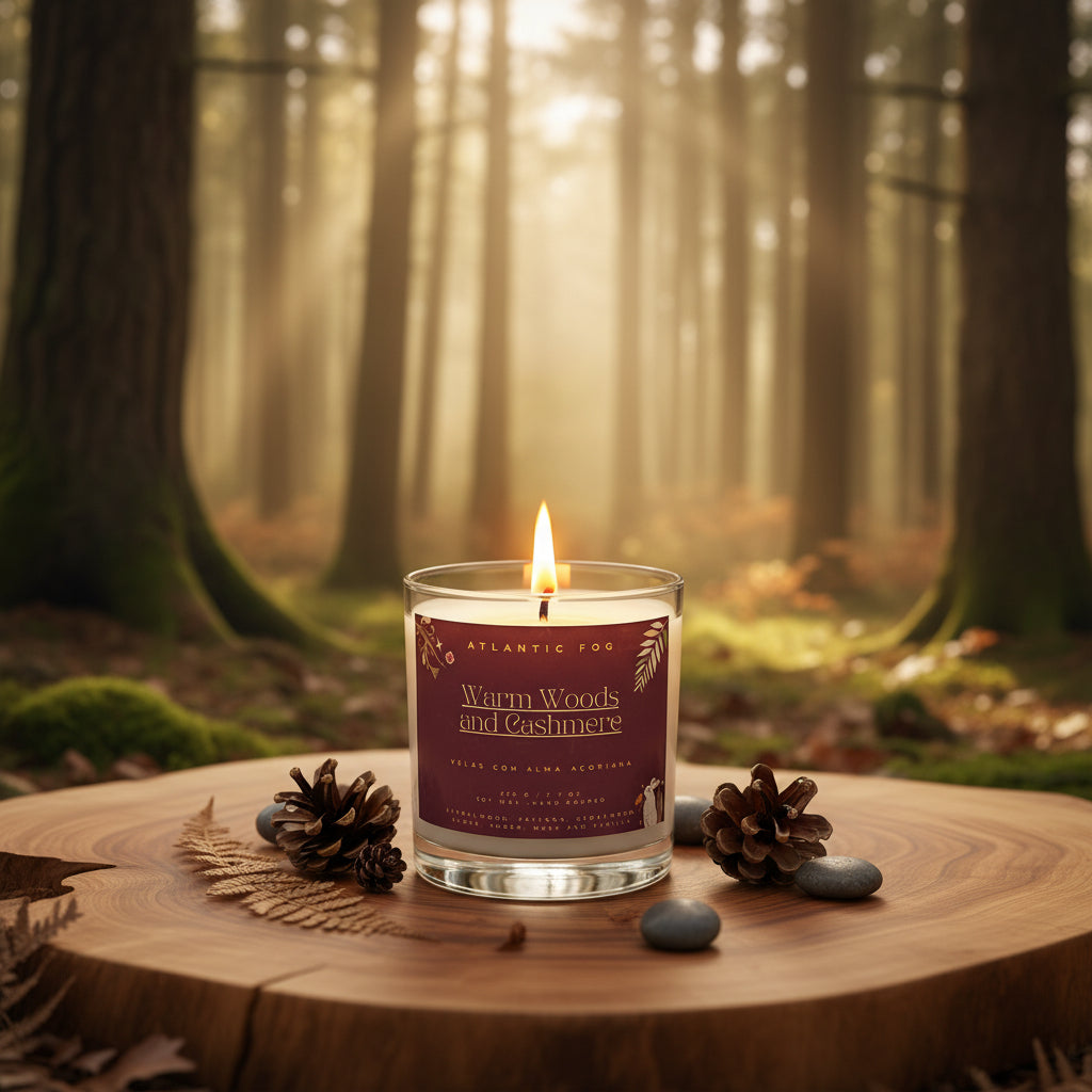 Warm Woods & Cashmere - Vela 220 gr / 7,7 Oz