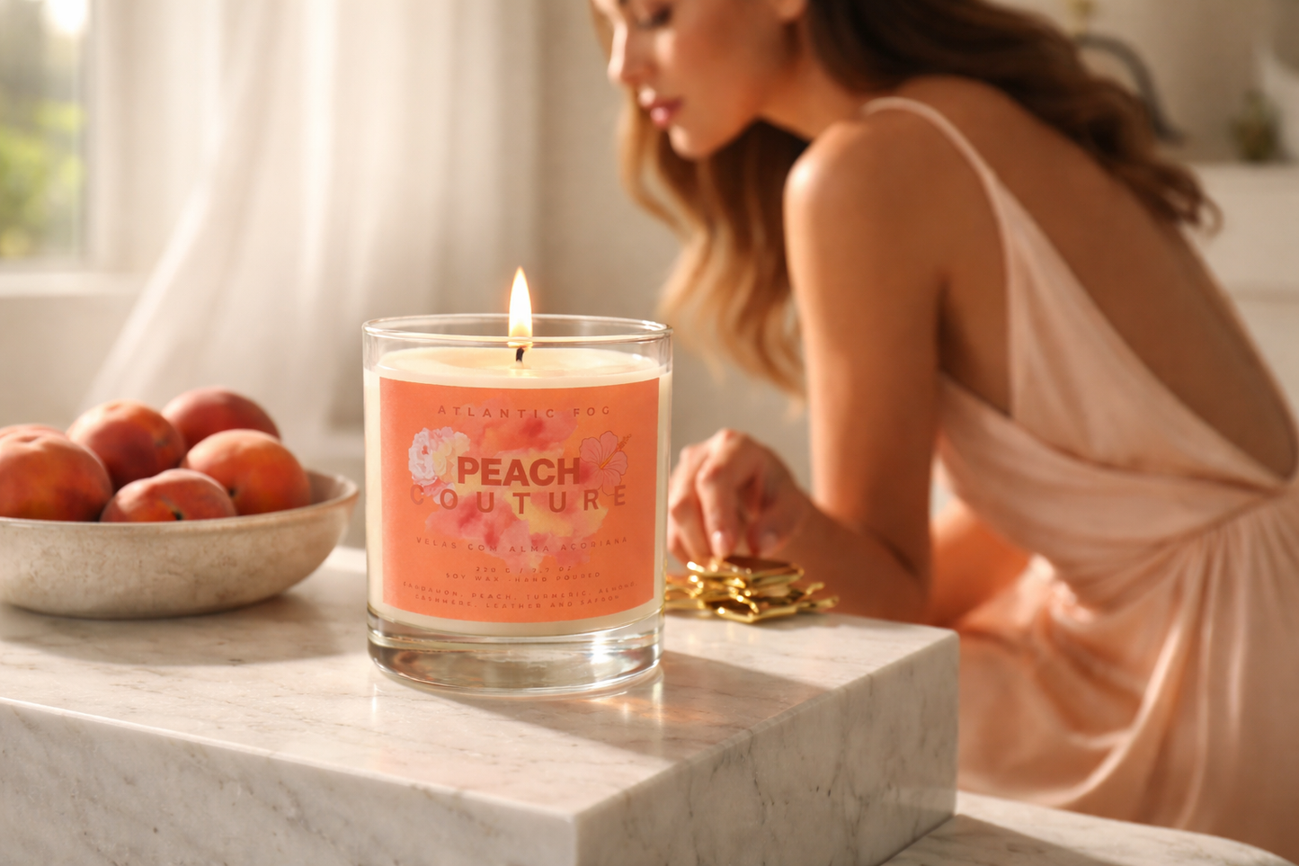Peach Couture - Kerze 220 g / 7,7 Oz