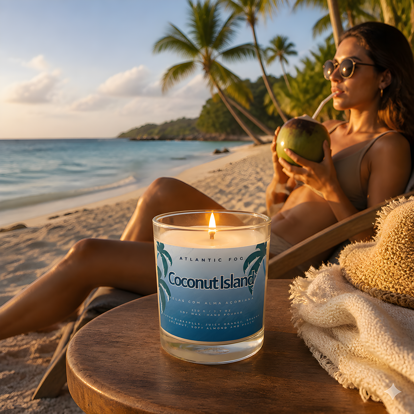 Coconut Island - Kerze 220 gr / 7,7 Oz