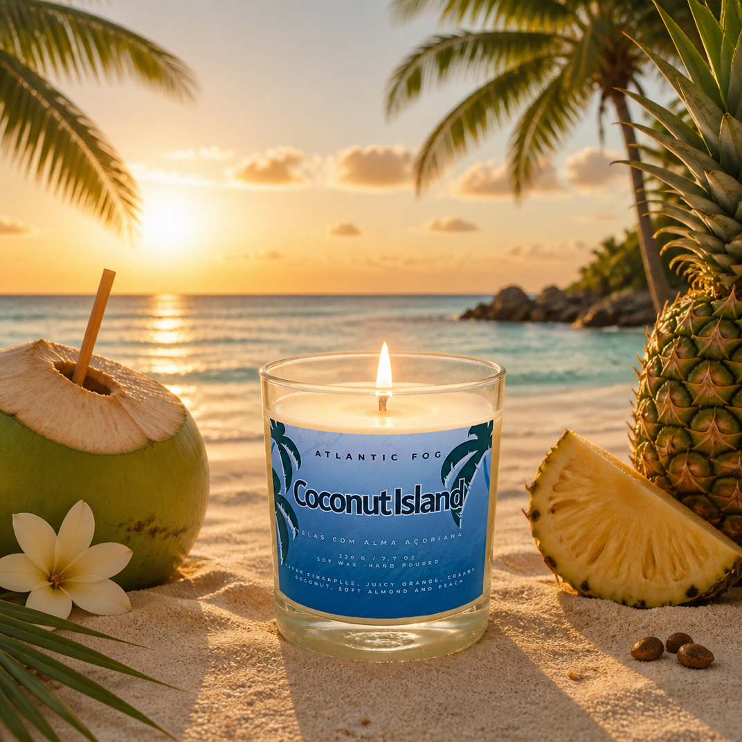 Coconut Island - Kerze 220 gr / 7,7 Oz